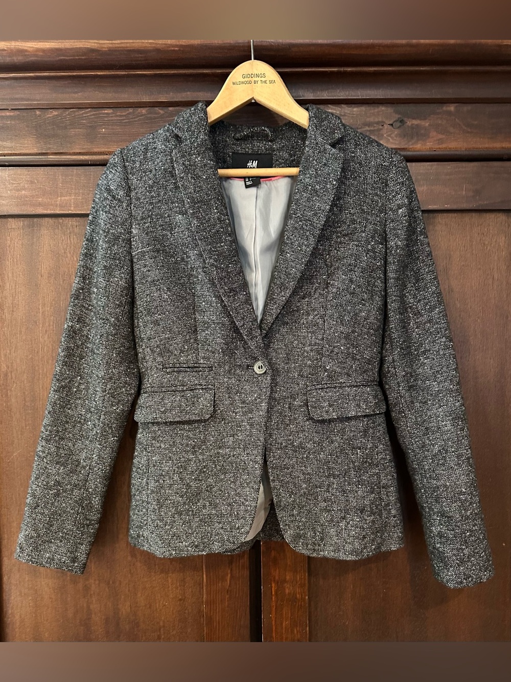 H&M • women’s suit blazer • coat • jacket • wool blend